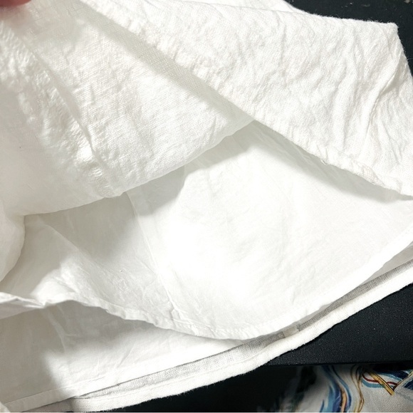 Abercrombie & Fitch Linen Blend & Cotton Button Down Mini Dress Short Sleeve LP - Picture 7 of 11